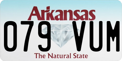 AR license plate 079VUM