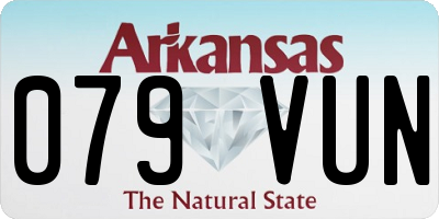 AR license plate 079VUN