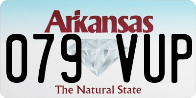 AR license plate 079VUP
