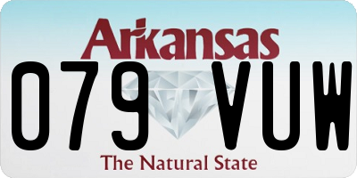 AR license plate 079VUW