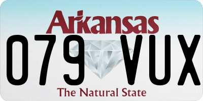 AR license plate 079VUX