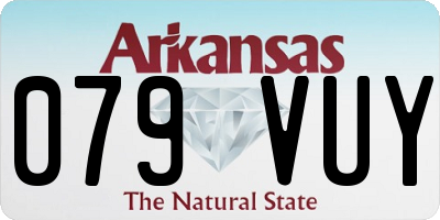 AR license plate 079VUY