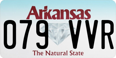 AR license plate 079VVR