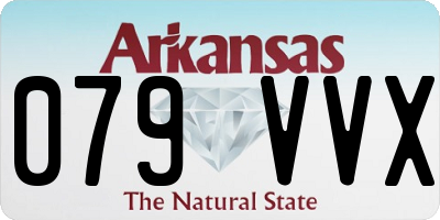 AR license plate 079VVX