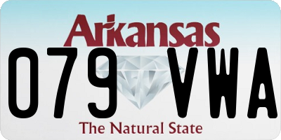 AR license plate 079VWA
