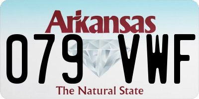 AR license plate 079VWF