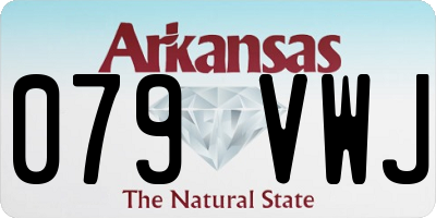 AR license plate 079VWJ