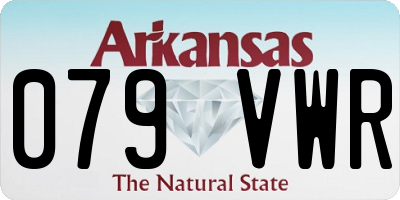 AR license plate 079VWR