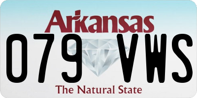 AR license plate 079VWS