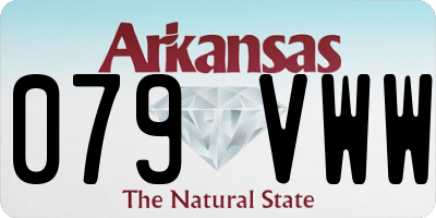 AR license plate 079VWW