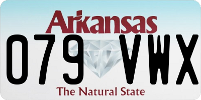 AR license plate 079VWX