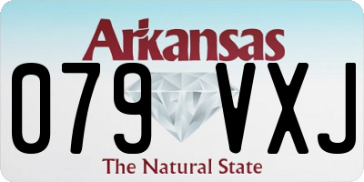 AR license plate 079VXJ