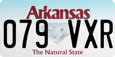 AR license plate 079VXR