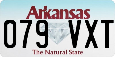 AR license plate 079VXT