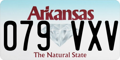 AR license plate 079VXV