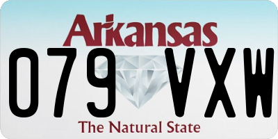 AR license plate 079VXW