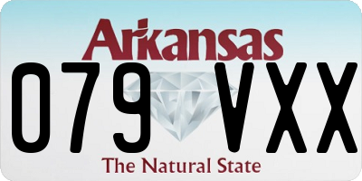AR license plate 079VXX