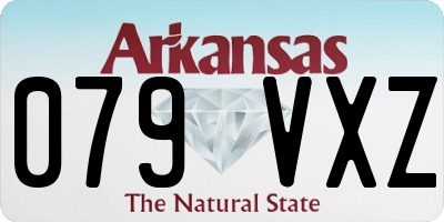 AR license plate 079VXZ
