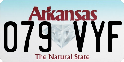 AR license plate 079VYF