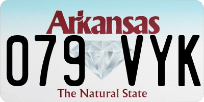 AR license plate 079VYK