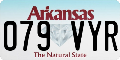 AR license plate 079VYR