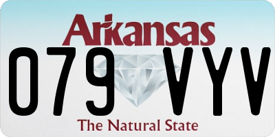 AR license plate 079VYV