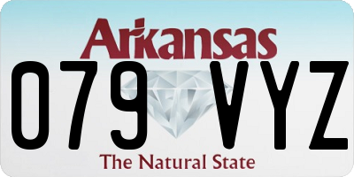AR license plate 079VYZ