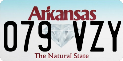 AR license plate 079VZY