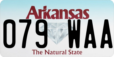 AR license plate 079WAA