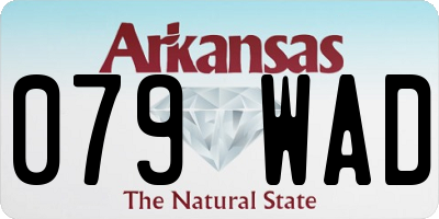 AR license plate 079WAD