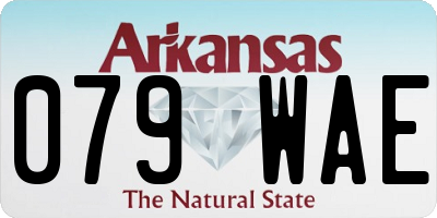 AR license plate 079WAE