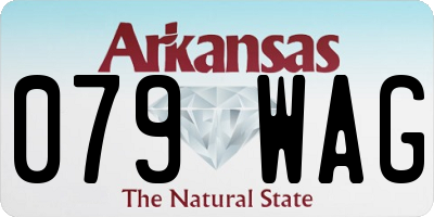 AR license plate 079WAG