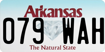 AR license plate 079WAH