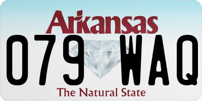 AR license plate 079WAQ