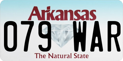 AR license plate 079WAR