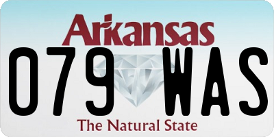 AR license plate 079WAS