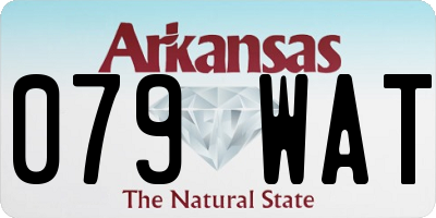 AR license plate 079WAT