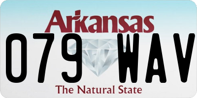 AR license plate 079WAV