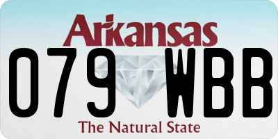 AR license plate 079WBB