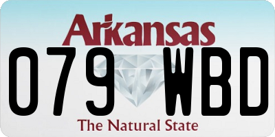 AR license plate 079WBD