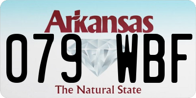 AR license plate 079WBF