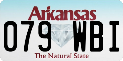 AR license plate 079WBI