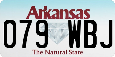 AR license plate 079WBJ