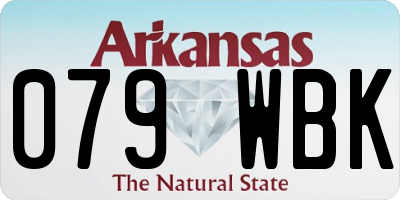 AR license plate 079WBK