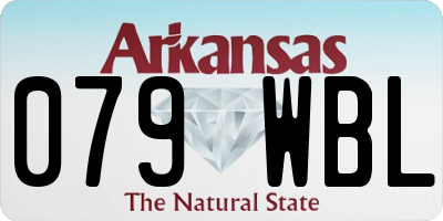 AR license plate 079WBL