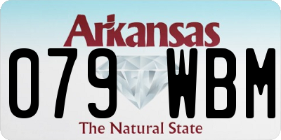AR license plate 079WBM