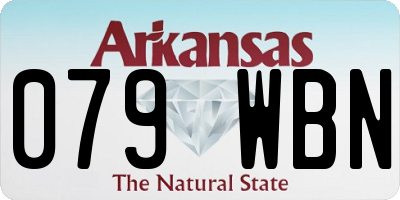 AR license plate 079WBN