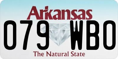 AR license plate 079WBO