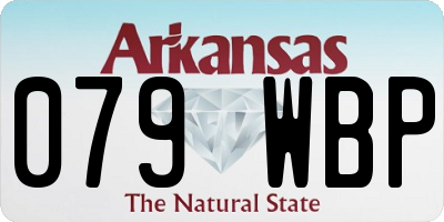 AR license plate 079WBP