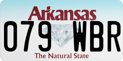 AR license plate 079WBR